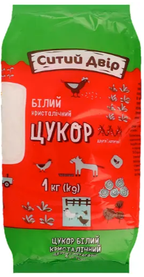 Цукор СИТИЙ ДВІР білий кристалічний 2 категорія, 1 кг